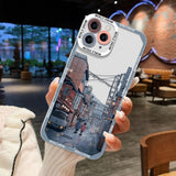 Clear Landscape Phone Case For iPhone 13 Pro Max Case For iPhone 11 12 14 Pro Max XR XS Max 7 8 Plus SE 12 13 Mini Scenery Cover