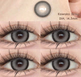 Colorcon 1 Pair Korean Lenses Colored Contact Lenses with Degree Myopia Lenses Natural Eye Lenses Gray Lenses