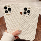 Jane non-slip wavy ins shockproof phone case for iphone 11 12 mini 14 pro max 7 8 plus 13promax x xsmax xr cute back cover shell