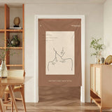 Nordic Door Curtains Short Kitchen Curtain Bedroom Doorway Partition One Piece Noren Office Decorative Drapes