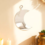 Gold Moon Phase Wall Mirror Boho Home Decor Moon Decor Acrylic Decorative Mirrors Wall Hanging  Bedroom Living Room Decoration