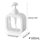 Clear Foaming Soap Dispenser 300/500ml Foam Hand Soap Dish Liquid Container Plastic Pump Bottle for Kitchen Bathroom Dispensers