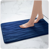 Memory Foam Bath Mat Anti-Slip Shower Carpet  Soft Foot Pad Decoration Floor Protector Absorbent Quick Dry Bathroom Rug