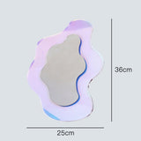 Acrylic Large Flower Colorful Mirror Living Room Home Decorative Wall Mirror Bedroom Table Standing Make-up Mirror