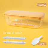 1pcs Silicone Ice Mold and Storage Box 2 In 1 Ice Cube Tray Making Mould Box Maker Bar Kitchen Accessories Utensils Home Gadgets