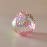 Iridescent Ball Vases Decoration Home Living Room Flower Pot for Interior Glass Vase Tabletop Plants Home Decor Home Vase