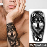 Waterproof Temporary Tattoo Sticker Lion Family Flash Tatto Tiger Wolf Moon Crown Flower Body Art Arm Fake Tatoo Men Women