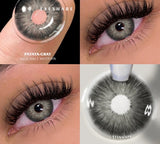 Color Lens Eyes 2pcs Natural Color Contact Lenses For Eyes Yearly Beauty Brown Contacts Lenses Eye Cosmetic Color Lens
