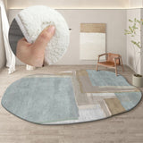 Irregular Round Living Room Carpet Home Decoration Special-shaped Thickened Fluffy Plush Sofa Lounge Bedroom Rug Customization