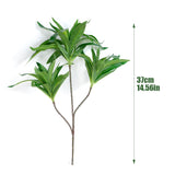 3 Fork Artificial Desktop Fake Plants Green Plastic Branches Palm Tree Desk Plant Flowers Tree Material Home Accessories Decor