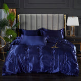 Light Luxury Satin Duvet Cover Rayon Quilt Cover Single Double 228*228  No Pillowcase  Bedding Set