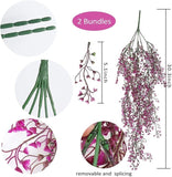 85CM Artificial Hanging Flower Plant Fake Vine Willow Rattan Flower Artificial Hanging Plant for Home Garden Wall Decoration