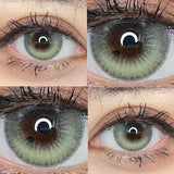 1 pair Eyes Contact With Color Yearly Lenses Myopia Lenses Prescription Blue Eye Lenses Gray Lenses Green Conrtact