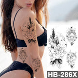 Waterproof Temporary Tattoo Sticker I Love You Flash Tattoos Lip Print Butterfly Flowers Body Art Arm Fake Sleeve Tatoo Women