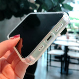 Luxury Matte Transparent Phone Case For iPhone 11 12 13 14 Pro Max XS X XR 7 8 Plus SE  Mini Laser Bumper Back Cover