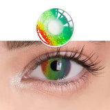 2pcs Halloween Colorful Contact Lenses Anime Cosplay Eye Lenses multicolored lenses Lenses White Black Red Lenses