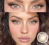 Colored Contact Lenses For Eyes 1pair Brown EyeContacts Lense Yearly Use Beauty Makeup Blue Color Contact Lenses