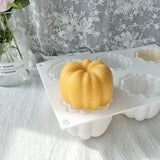 3D Pumpkin Candle Silicone Mold DIY Halloween Plaster Art Craft Candle Soap Making Handmade Chocolate Cake Mold Decorating Tool