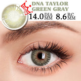 2pcs/1Pair Gray myopia Colored Contact Lenses For Eyes Aurora Europe Seriers lenses with diopters Colored lenses Yearly