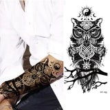 New Waterproof Temporary Tattoo Sticker Lion King Tiger Wolf Forest Mechanical Wild Boat Men Body Art Arm Fake Tatoo Women