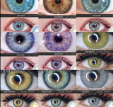 Color Contact Lenses for Eyes 2pcs TAYLOR GRAY Green Colored Lenses Beautiful Pupil Yearly Makeup Cosmetic ContactLens