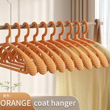 10PCS Retro Wide-Shoulder Non-Slip Hanger Closet Organizer Hangers For Clothes Organizer Drying Rack for Coat Wardrobe Storage