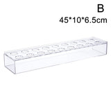 10/12/14/16/18 Holes Clear Acrylic Flower Vase Rectangular For Dining Table Wedding Decoration Rose Gift Box Desktop Home Decor