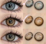 1 Pair Colorcon Korean Lenses Colored Contact Lenses for Eyes Big Eye Lenses Pink Lenses Blue Eye Lenses