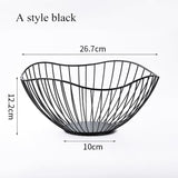 Metal Fruit Basket Morden Wire Snack Bread Vegetable Storage Bowls Kitchen Eggs Dessert Holder Nordic Organizer Cake Stand