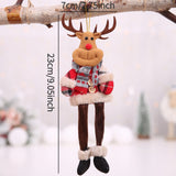 Cute Christmas Santa Snowman Deer Doll Decoration Gift Doll Christmas Tree Hanging Ornament New Year Xmas Home Decoration