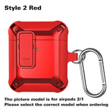 Case for Airpods 2nd Cover Luxury Protective Earphone Cover Case for Apple airpods pro 2 3 Air pods 2 Shockproof Sleve With Hook