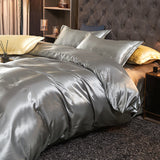 Luxury Rayon Satin Bedding Set Duvet Cover Set Single Double King Size Bedding Kit 2pcs/3pcs/4pcs Bed Cover Bed Linen Set