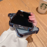 Luxury Electroplate Transparent Case For iPhone 14 13 12 11 Pro Max X Xs XR Max Plus Bumper Shockproof Cover