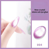 Laser Rainbow Cat Eye Gel Magnetic Nails Polish Reflective Sparkling Glitter Gel Can Be Use on Any Color Nail Accesorios