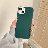 Light and thin feel good Silicone Case For iPhone 13 12 14 Pro Plus XS MAX XR X 7 8 Diy Cases For Apple Full Cover