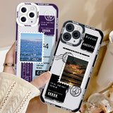 Clear Landscape Phone Case For iPhone 13 Pro Max Case For iPhone 11 12 14 Pro Max XR XS Max 7 8 Plus SE 12 13 Mini Scenery Cover