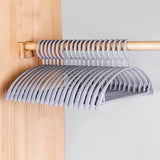 10PCS Retro Wide-Shoulder Non-Slip Hanger Closet Organizer Hangers For Clothes Organizer Drying Rack for Coat Wardrobe Storage