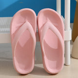 Flip Flops Wholesale Summer Casual Thong Slippers Outdoor Beach Sandals EVA Flat Platform Comfy Shoes Women Couple Thick Soled