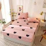 Cartoon Bed Sheet Polyester Mattress Bed Cover (No Pillowcase) Soft Comfortable Sheet Bedding Room Decor Bed Pad Home Protection