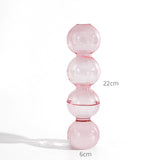 Nordic Creative Glass Bubble Vase Flower Arrangement Spherical Art Flower Ornaments Vases Decoration Home Birthday Gift