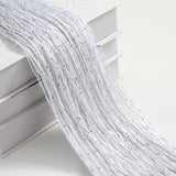 100x200CM Living Room String Curtain Shiny Tassel Silver Line  Solid Color Window Home Door Divider Curtain