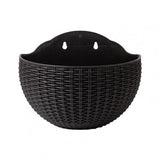 Hand Exquisite Wall-mounted Plastic Basket Indoor Outdoor Storage Flower Pot Plant Container Home Living Room Decoration