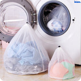 Clothes Washing Machine Laundry Bra Aid Lingerie Mesh Net Wash Bag Pouch Basket Drawstring Bag 3 Sizes