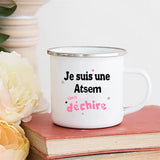 Print Mugs Creative Coffee Cups Drinks Water Milk Cup Enamel Mug School Home Handle Drinkware Gifts