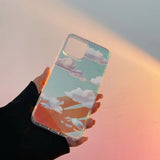 Luxury Laser Dream Glitter Phone Case for IPhone 14 13 12 11 Pro Max XR XS Max 7 8 Plus X Clouds Soft Tpu Back Cover Shell