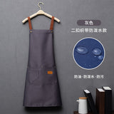 New Fashion Kitchen Aprons for Woman Men Chef Work Apron for Grill Restaurant Bar Shop Cafes Beauty Nails Studios Uniform