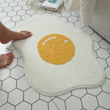 Poached Egg Shape carpet Funny Entrance Carpet Non-slip bath mat Kitchen Rug Chidren carpet modern home decoration