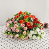 Beautiful Hydrangea Roses Artificial Flowers for Home Wedding Decorations High Quality Autumn Bouquet Mousse Peony Fake Flower