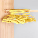 10PCS Retro Wide-Shoulder Non-Slip Hanger Closet Organizer Hangers For Clothes Organizer Drying Rack for Coat Wardrobe Storage