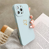 Soft Love Heart Phone Case For iPhone 11 12 13 14 Pro Max XS Max X XR 7 8 Plus SE Shockproof Bumper Silicone Back Cover